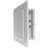 Adajah Recessed/Wall Mounted Frameless Single Door Medicine Cabinet with 2 Fixed Shelves-1134665562