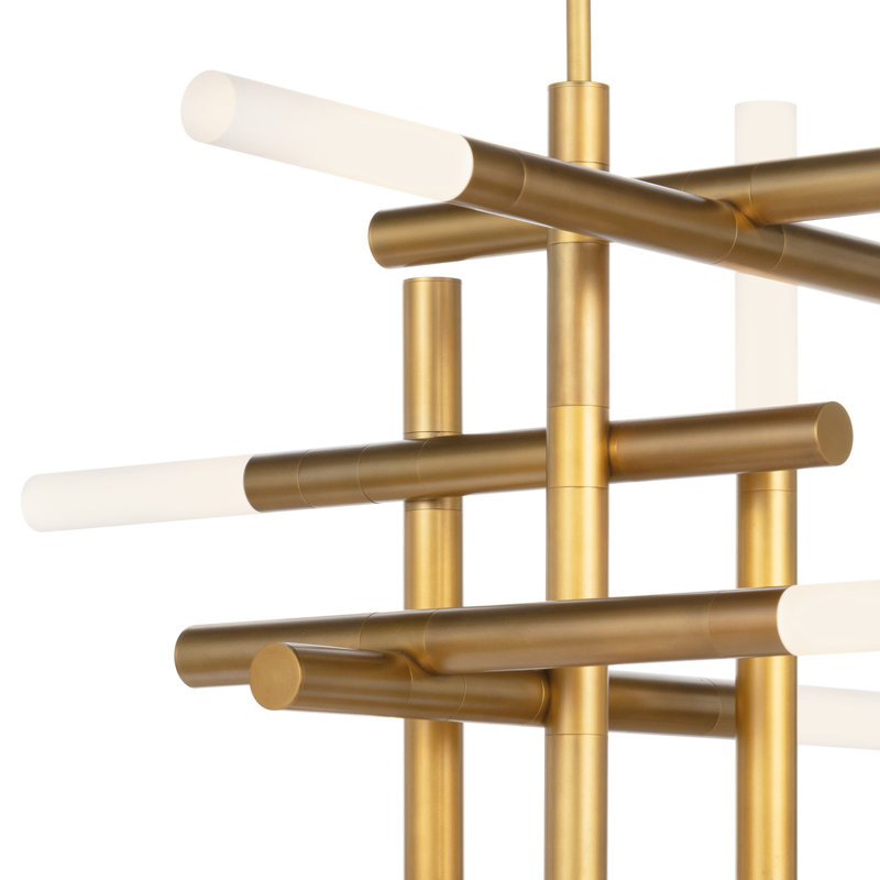 Cass Chandelier, Natural Brass