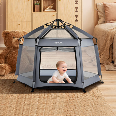 Parc portatif pour bébé intérieur et extérieur avec pare-soleil UPF 50+