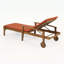 Chaise longue en bois exquis pour une détente et une grâce inégalées-2094417613