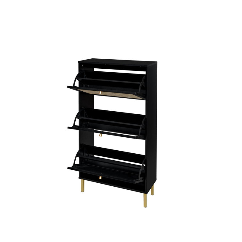 Shoe Storage Cabinet, Black