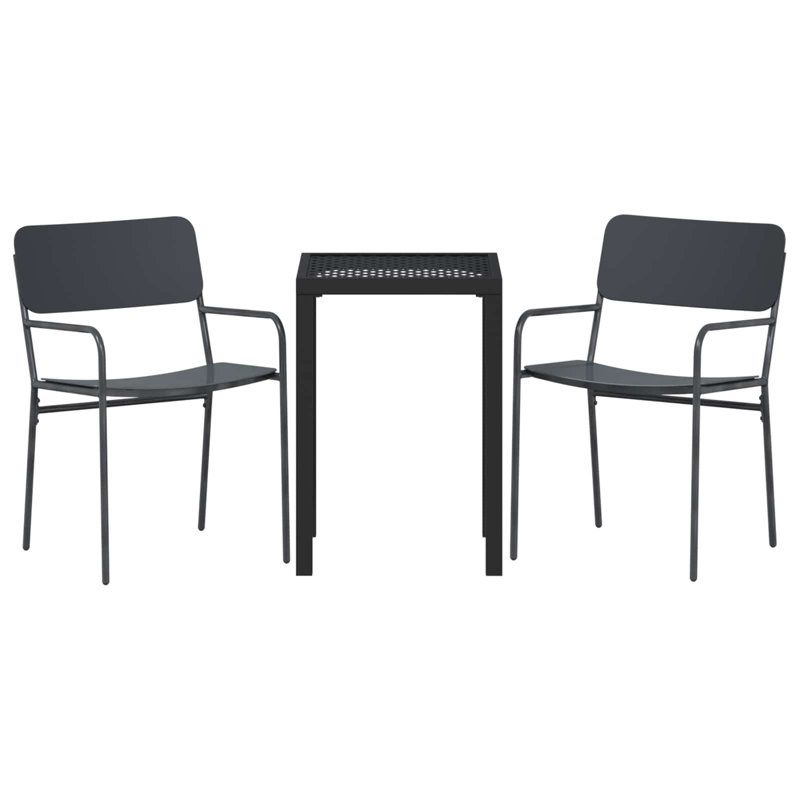 Patio Dining Set with, 2, 1, 72 cm H x 50 cm W x 50 cm D