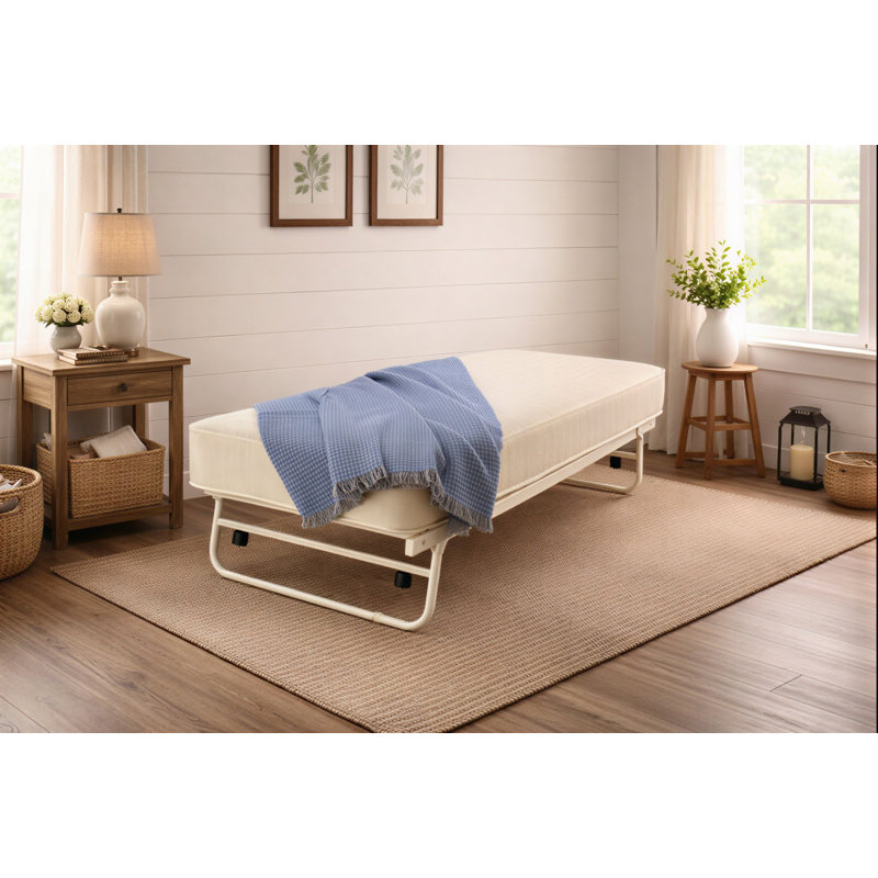 Metal Under bed, Small Single (2'6), Ivory