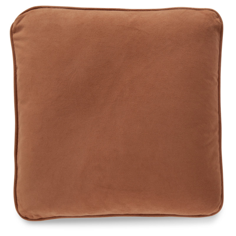 Krishna Feather Throw Pillow, Orange