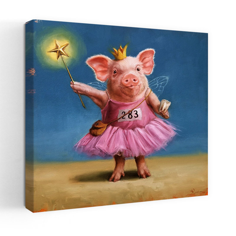 Tooth Fairy, art urbain contemporain, H 18 po x l 18 po