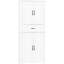 Armoire de salle de bain blanche -, basculante, tablette réglable, grand espace de rangement, glissières-858860148