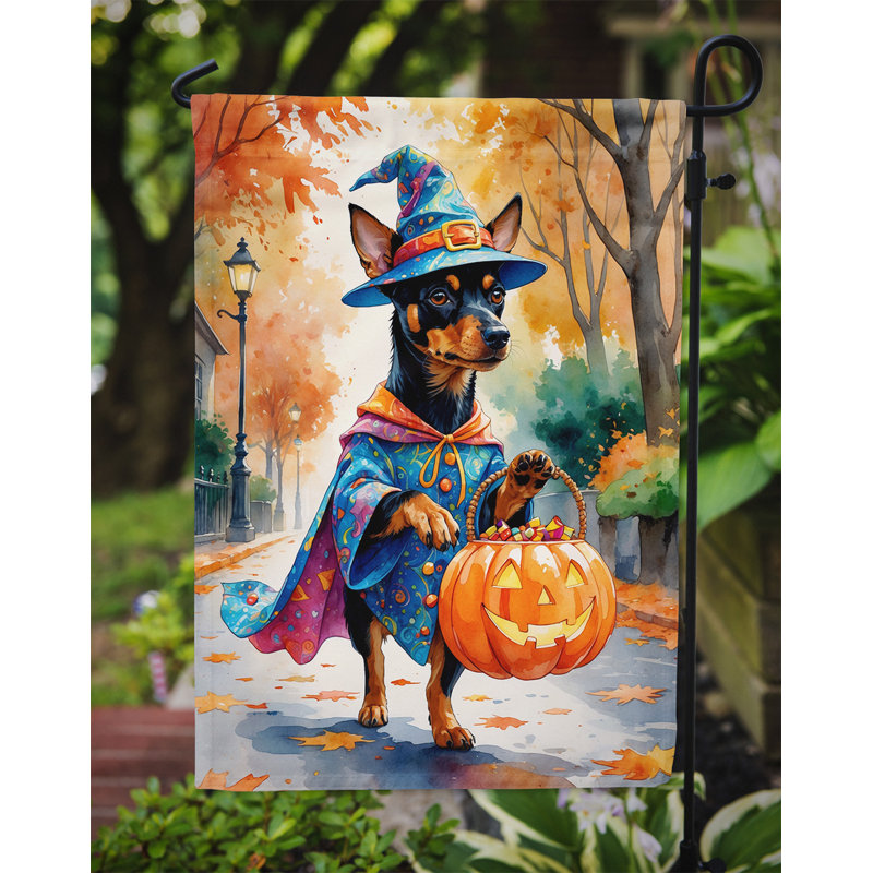Drapeau du jardin Mastiff, Pinscher miniature