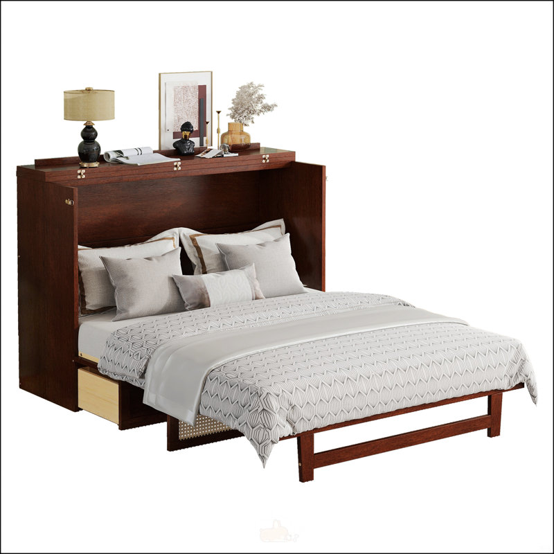 Grand lit escamotable, Noyer