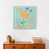 Believe Flower Print On Canvas; 1EBEE18AD45F4FD09D970F710FCAAD23 Square
