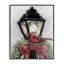 Cardinal et lampe des Fêtes, estampe numérique encadrée par Sara G. Designs-1307749918-1307749904