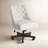 Polyester Blend Swivel Desk Chair - Modern Wood Frame Armless Office Chair with Adjustable Height-31777071
