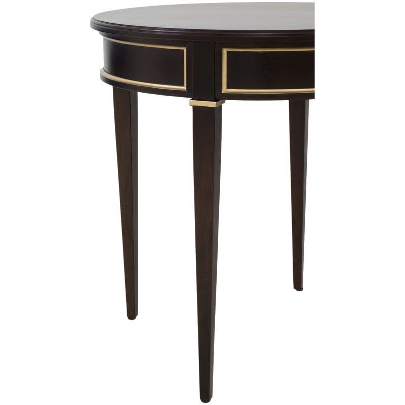 Linea Round End Table in Café Mocha, Café Mocha