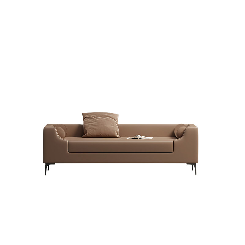 Simple Bedroom End-of-Bed Bench, Coffee, 21.65" H x 59.05" W x 23.62" D