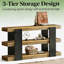 Versatile Side Table,Console Table,3-Tier Sofa Table,Entryway Table