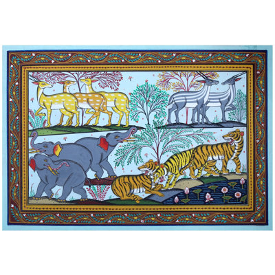 The Wildlife Paata Painting From Odisha