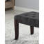Banc capitonné Linon, tissu, gris-1316844404