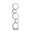 Lampe de table en métal à 5 anneaux 38,5 po