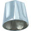 Ensemble de remplacement de robinet de baignoire et de douche pour poignées Verve P-P, ensemble de 3 boutons chaud, froid et inverseur, chrome poli