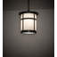 Luminaire suspendu cylindrique de style lanterne à 1 lumière Fulton