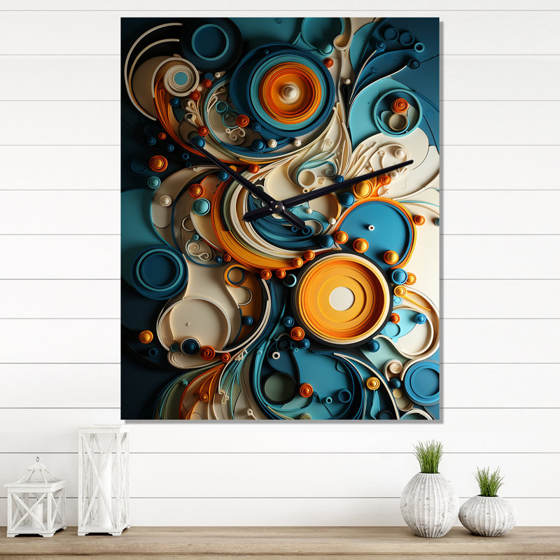 Intyre - Horloges murales modernes, H 28 po x l 12 po x P 1 po