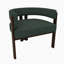 Fauteuil en tissu chenille avec dossier ouvert-796738174