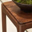 Table en bois massif avec tablettes doubles supérieures épaissies