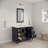 Elizabeth 48" Carrara White Marble Countertop Bath Vanity with Faucet and Mirror-967536081-967536084