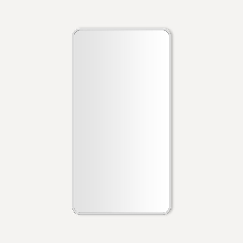 Craft Series Stainless Steel Wall Mirror, Polished Stainless Steel, 44.25" H x 23.25" W
