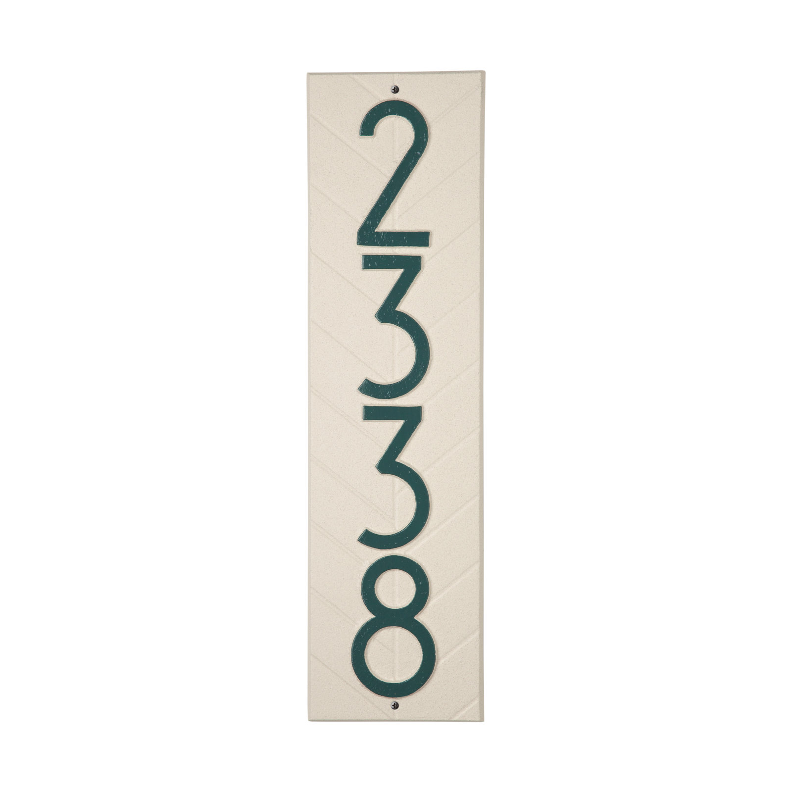 Mid-century Modern Herringbone Vertical Wall Plaque, Coastal Green, Yes
