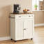 Îlot de cuisine l 30,9 po avec armoire de rangement, tiroir, tablette réglable et barre à serviettes-129513818-129513816