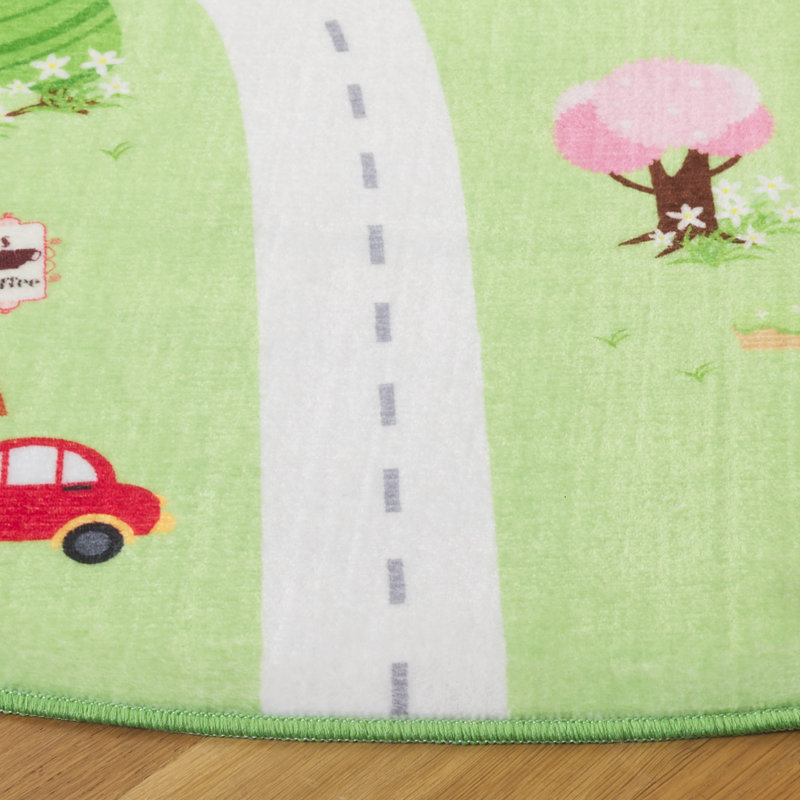 Janosh Monica Kids Performance Machine Washable Rug, Round 6'