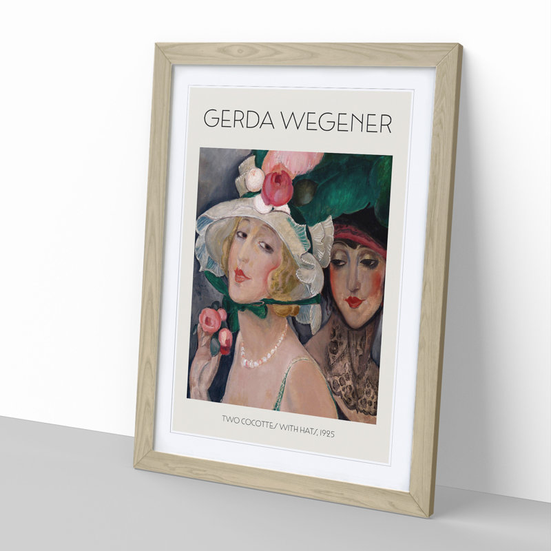 Dress Down Friday by Gerda Wegener - Single Picture Frame Print, 48cm H x 36cm W x 2cm D, Oak Framed