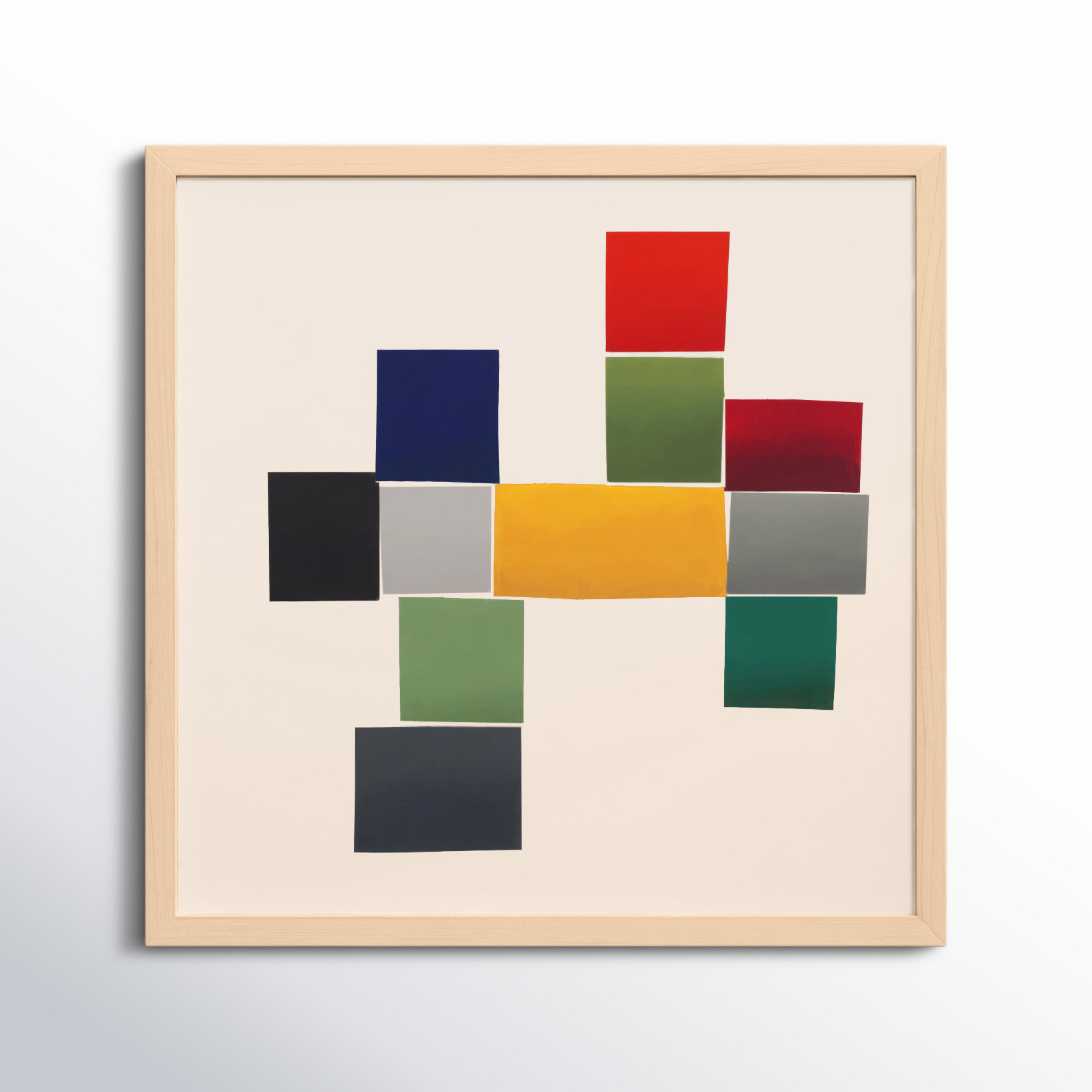 Jewels 1 by Lee Lessem, 30" W x 30" H, Maple Framed