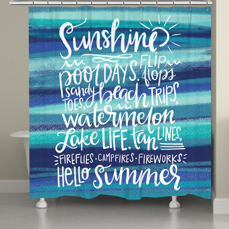 Caleb Sunshine Vibes Shower Curtain