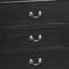Commode de rangement noire Elegant Traditional