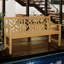 Banc de jardin et de patio en bois de teck Asean