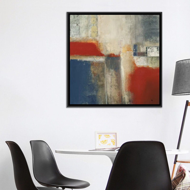 « intemporelle expression », impression sur toile, H 18 po x l 18 po x P 1,5 po, Toile avec cadre flottant noir, Pas de tapis
