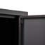 Armoire de rangement en métal avec portes verrouillables et tablette réglable, armoire de rangement pliante, armoire de rangement pliante pour bureau à domicile, école, garage, noir
