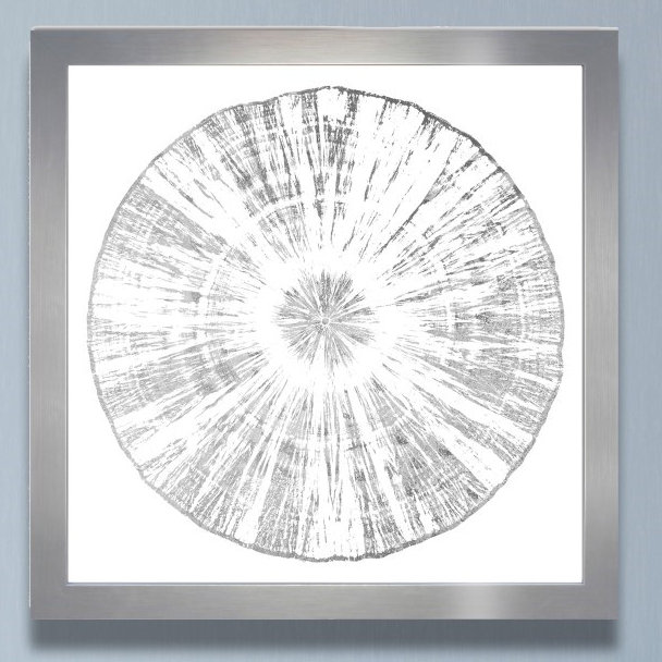 « Cuore Legno Silver » par Oliver GAL, reproduction d’art sur papier, H 17,5 po x l 17,5 po x P 0,5 po