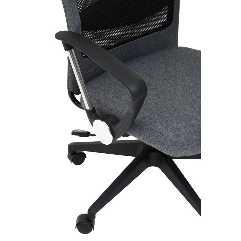 Jonka Polyester Blend Office Chair, Black