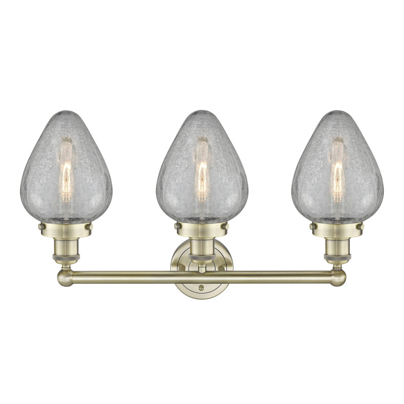 Éclairage pour meuble-lavabo à intensité variable 3 lumières Ameet, Laiton antique