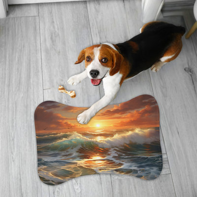 Tapis d'alimentation en forme d'os 1 pièce Twilight Waves