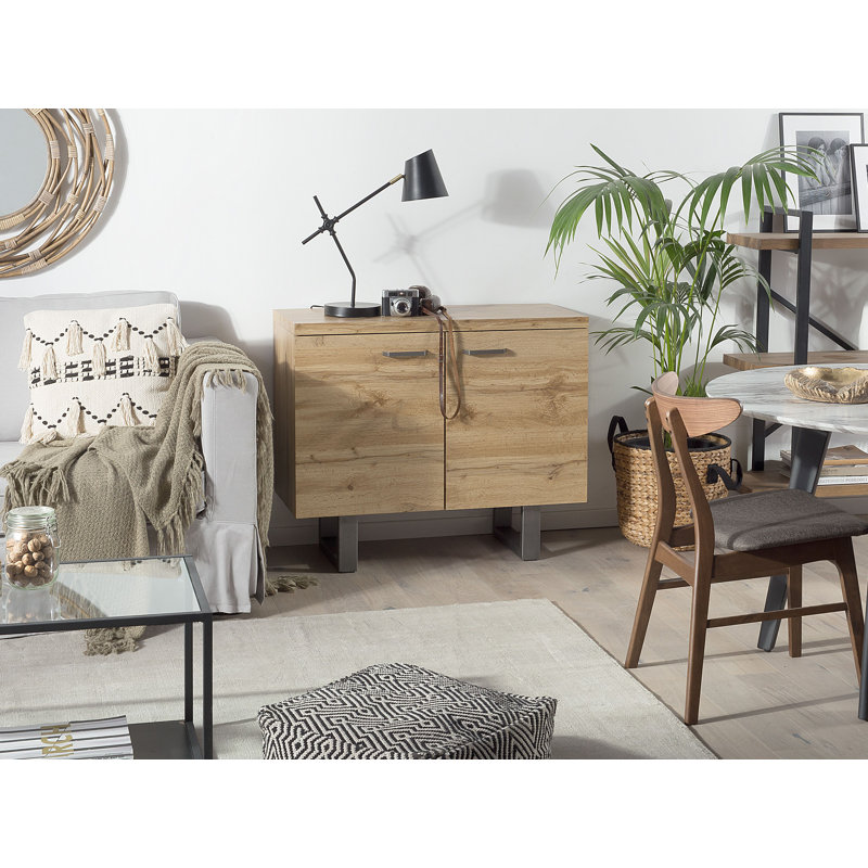 Appomattox Sideboard, Light Wood/ Grey