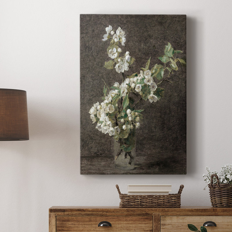Motif floral rétro CCL XXXVII - galerie Cavas, H 60 po x l 40 po