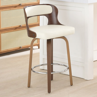 Tabourets de bar pivotants en similicuir