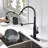 AWZTOO Pull Out and Pull Down Kitchen Faucet-70171897