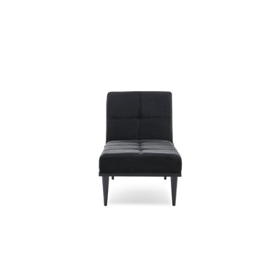 Lit de jour en acier 26,8 po x 74,8 po Ebonee