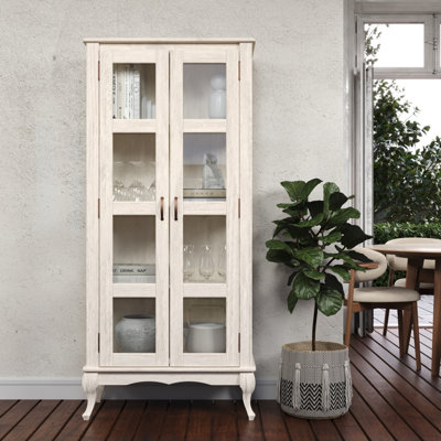 Wood Display Unit White Distressed | by Ophelia & Co.