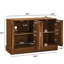 Buffet vintage 44,80 cannelé avec tablettes réglables-130140407