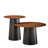 Dellia Outdoor Mid Century Modern Metal Single Round Coffee Table-810032783-807403865-810032781